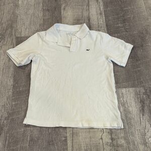 Vineyard Vines Boys Medium White Polo Wore Once
